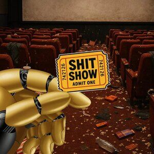 Shit Show Ticket Waterproof Vinyl Sticker [6.32 cm x 5 cm]